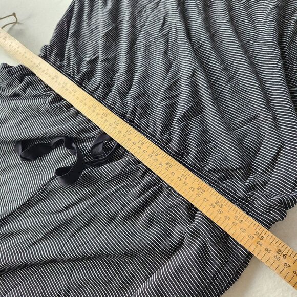 Daily Ritual Women’s Romper XL Black White Striped Sleeveless Elastic Waist - Picture 9 of 10